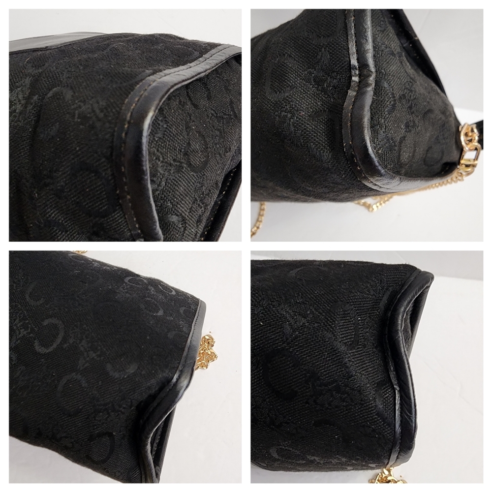 Authentic CELINE black blason clutch crossbody bag - Picture 5 of 5